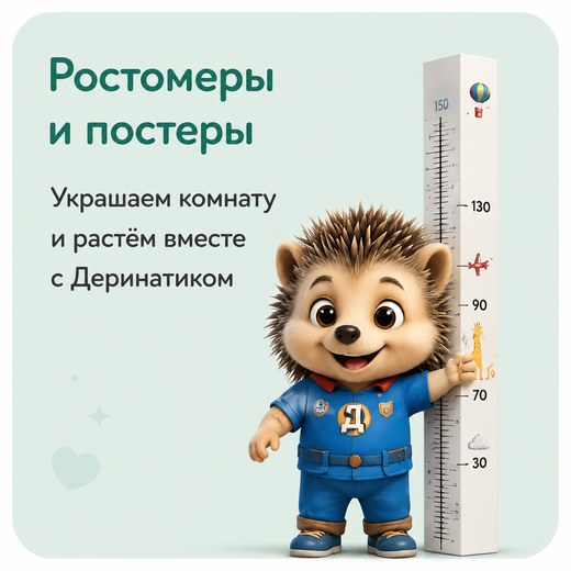 Ростомеры и постеры — украшаем комнату и растём вместе