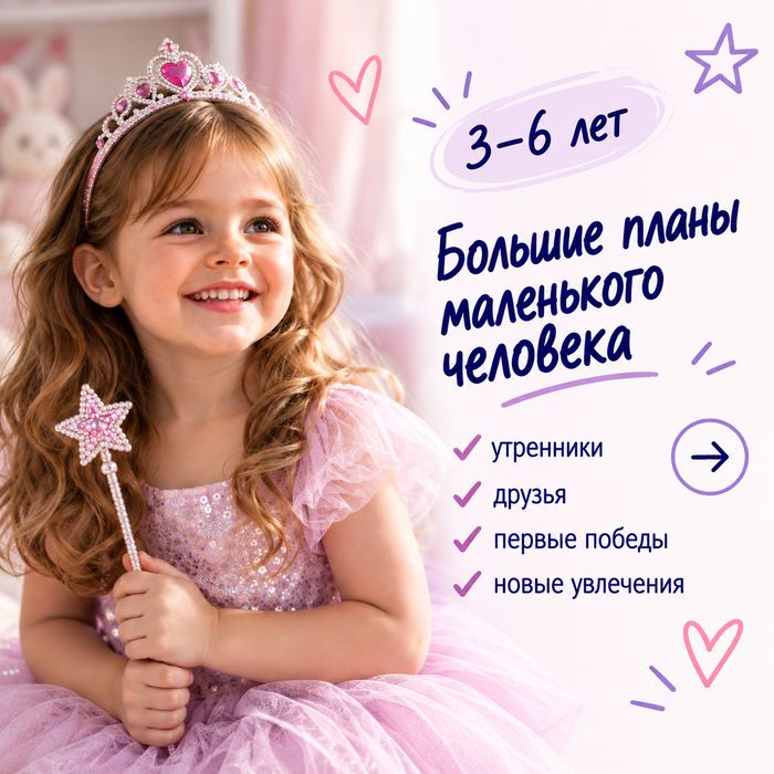 Девочка 3-6 лет — большие планы маленького человека